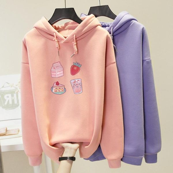 women's hoodies & sweatshirts women strawberry print oversize warm pullover sweatshirt harajuku long sleeve graphic winter coat kpop ae, Black
women's hoodies & sweatshirts women strawberry print oversize warm pullover sweatshirt harajuku long sleeve graphic winter coat kpop ae, Black