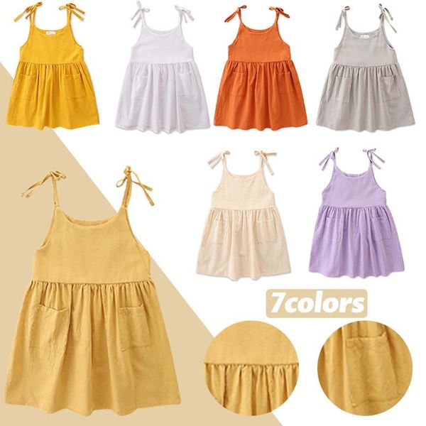 girl's dresses sundress clothes summer toddler kid baby girls sling dress cute solid color casual, Red;yellow
girl's dresses sundress clothes summer toddler kid baby girls sling dress cute solid color casual, Red;yellow