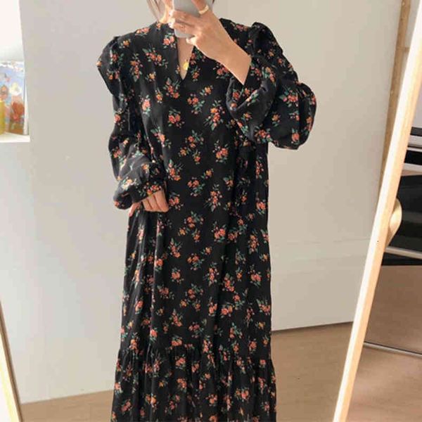 casual dresses dresses vintage oversized ruffles floral print v-neck full sleeve female long dress elegant vestidos spring cl2r, Black;gray
casual dresses dresses vintage oversized ruffles floral print v-neck full sleeve female long dress elegant vestidos spring cl2r, Black;gray