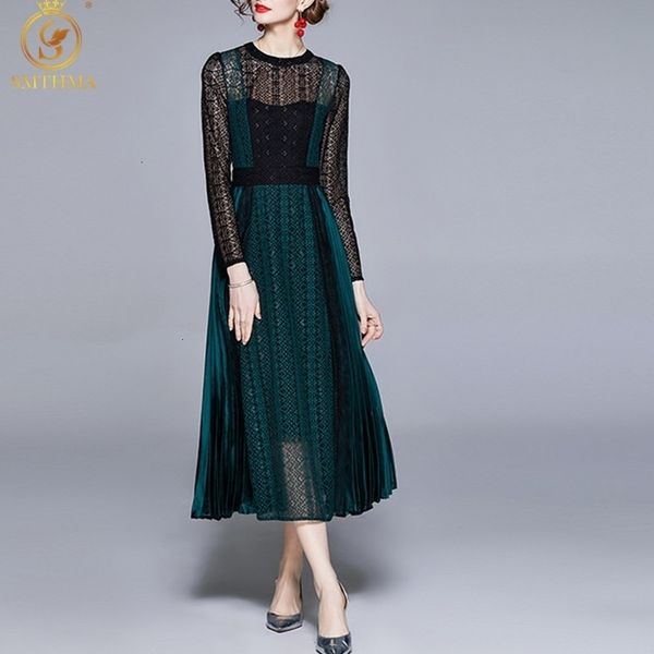 casual dresses 2021 spring fashion runway lace hollow out women long sleeve patchwork pleated elegant midi vintage vestidos j36w, Black;gray
casual dresses 2021 spring fashion runway lace hollow out women long sleeve patchwork pleated elegant midi vintage vestidos j36w, Black;gray