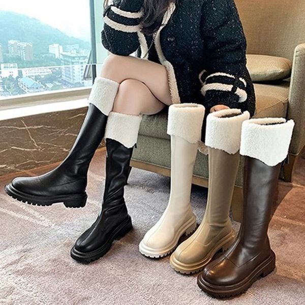 boots women autumn winter knee high female pu leather platform block heels shoes ladies solid zip cashmere tube fashion boot, Black
boots women autumn winter knee high female pu leather platform block heels shoes ladies solid zip cashmere tube fashion boot, Black