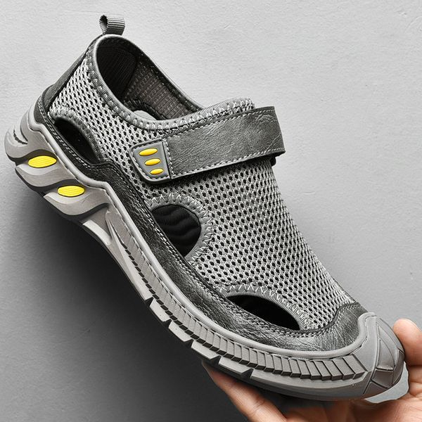 new breathable mesh mens sandals summer sneakers comfortable light men sandals casual wading anti-slip men shoes outdoor shoes, Black
new breathable mesh mens sandals summer sneakers comfortable light men sandals casual wading anti-slip men shoes outdoor shoes, Black