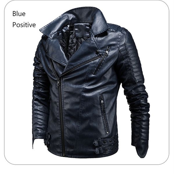 men's leather jacket loose large size pu warm racing suit locomotive stitching jackets all-match autumn and winter new clothing 7563, Black
men's leather jacket loose large size pu warm racing suit locomotive stitching jackets all-match autumn and winter new clothing 7563, Black