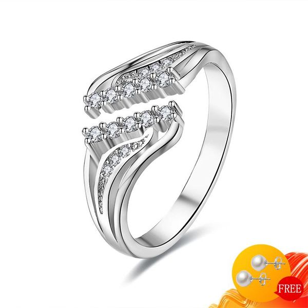 cluster rings fashion women ring 925 silver jewelry with cubic zirconia gemstones open finger for wedding engagement accessories party, Golden;silver
cluster rings fashion women ring 925 silver jewelry with cubic zirconia gemstones open finger for wedding engagement accessories party, Golden;silver