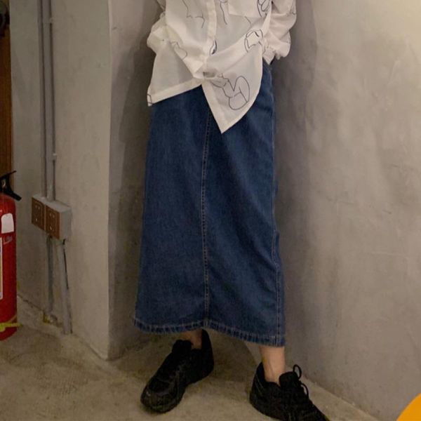 skirts faldas mujer moda empire button mid-calf pockets solid casual style spring women's clothing high waist ladies, Black
skirts faldas mujer moda empire button mid-calf pockets solid casual style spring women's clothing high waist ladies, Black