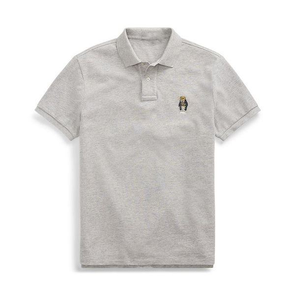 men's polos hombre bear shirt men short sleeve casual 100% cotton male for homme, White;black
men's polos hombre bear shirt men short sleeve casual 100% cotton male for homme, White;black