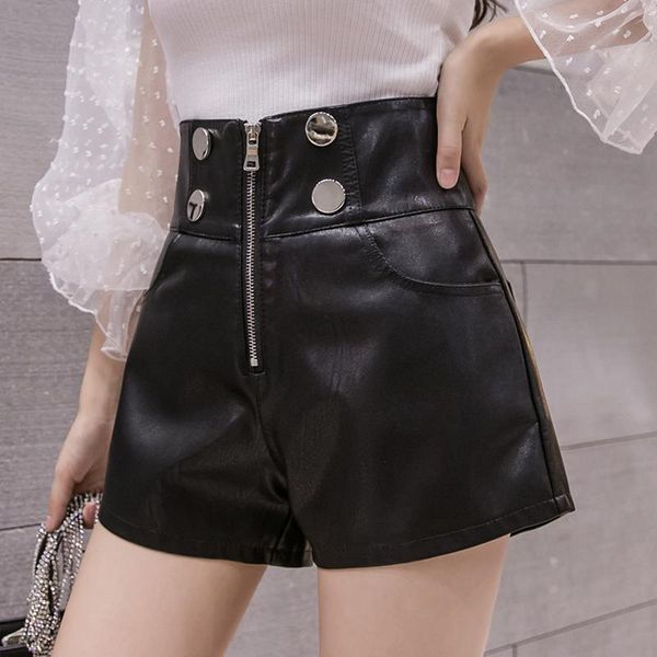 women's shorts women autumn winter high-waist solid zipper female korean loose a-line pu faux leather casual wide leg c304, White;black
women's shorts women autumn winter high-waist solid zipper female korean loose a-line pu faux leather casual wide leg c304, White;black