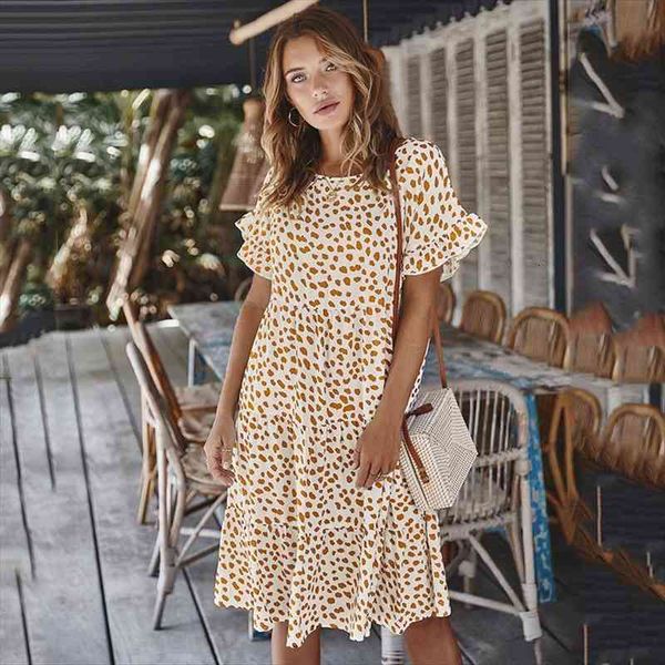 summer women midi dress elegant short sleeve oneck loose dot printed high waist casual ladies dresses vestidos mujer, Black;gray
summer women midi dress elegant short sleeve oneck loose dot printed high waist casual ladies dresses vestidos mujer, Black;gray