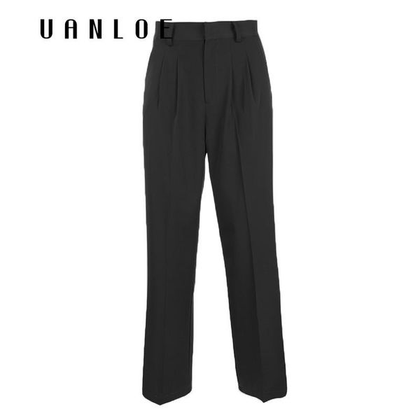 weekeep streetwear high waisted straight pants lady office elegant solid button trousers women slim fashion punk suit women's & capris, Black;white
weekeep streetwear high waisted straight pants lady office elegant solid button trousers women slim fashion punk suit women's & capris, Black;white