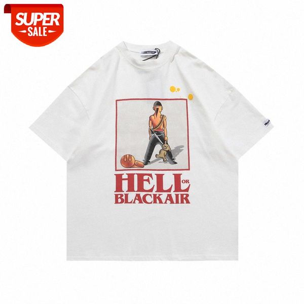 cartoon anime print short-sleeved t-shirt men ins street loose round neck half sleeve summer flow five-point #x02g, White;black
cartoon anime print short-sleeved t-shirt men ins street loose round neck half sleeve summer flow five-point #x02g, White;black