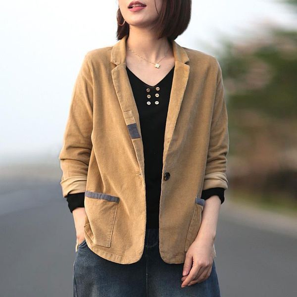 spring autumn arts style women long sleeve loose casual blazer femme cotton corduroy vintage blazers coat m236 women's suits &, White;black
spring autumn arts style women long sleeve loose casual blazer femme cotton corduroy vintage blazers coat m236 women's suits &, White;black