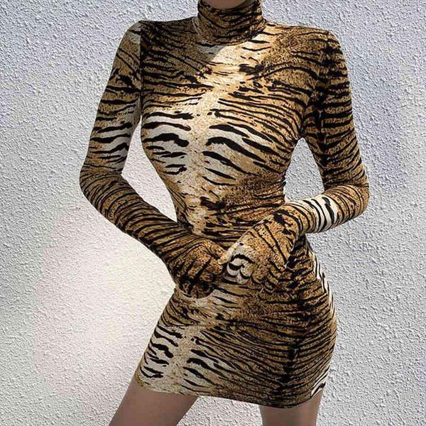 women leopard print dress wild clubwear female mini dresses long sleeve turtleneck tight vestidos autumn fall slim robe casual, Black;gray
women leopard print dress wild clubwear female mini dresses long sleeve turtleneck tight vestidos autumn fall slim robe casual, Black;gray