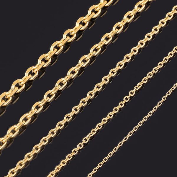chains 1.6/2.4/3/4/5mm mens and women cuban chain fashion gold tone stainless steel oval necklace jewelry, Silver
chains 1.6/2.4/3/4/5mm mens and women cuban chain fashion gold tone stainless steel oval necklace jewelry, Silver
