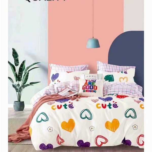 bedding sets cartoon love print set king size duvet cover child 3/4 pcs highend bedclothes ideal home decorations
bedding sets cartoon love print set king size duvet cover child 3/4 pcs highend bedclothes ideal home decorations