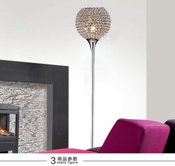 floor lamps crystal lamp modern lights living room home lighting fixture decor lampshade e27 110-240v
floor lamps crystal lamp modern lights living room home lighting fixture decor lampshade e27 110-240v