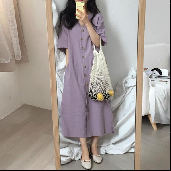 women summer womens dress purple cotton linen long shirt v neck sashes single breasted midi sundress drop, Black;gray
women summer womens dress purple cotton linen long shirt v neck sashes single breasted midi sundress drop, Black;gray