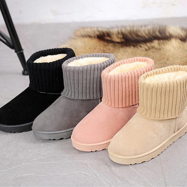 boots women snow flat short plush ladies stretch knitting wool fur warm casual winter thick bottom ankle, Black
boots women snow flat short plush ladies stretch knitting wool fur warm casual winter thick bottom ankle, Black