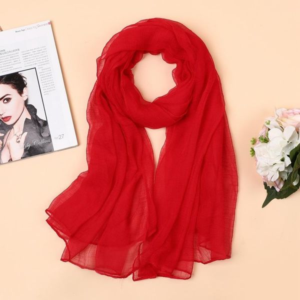 scarves & wraps 2021 croc crepe silk scarf women travel sun protection beach shawl all-matching solid spring summer autumn winter, Red;brown
scarves & wraps 2021 croc crepe silk scarf women travel sun protection beach shawl all-matching solid spring summer autumn winter, Red;brown