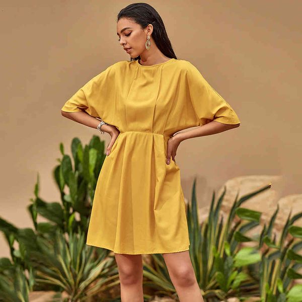 dress ruched mini dress women 2021 batwing o neck half sleeve elastic waist summer ladies yellow patchwork pullover dresses 7x9c, Black;gray
dress ruched mini dress women 2021 batwing o neck half sleeve elastic waist summer ladies yellow patchwork pullover dresses 7x9c, Black;gray