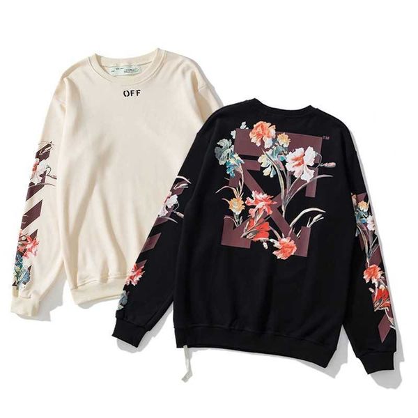 20ss qiuchao brand off pullover round collar sweater ow men's and women's flower loose lover's jacket1, Black
20ss qiuchao brand off pullover round collar sweater ow men's and women's flower loose lover's jacket1, Black
