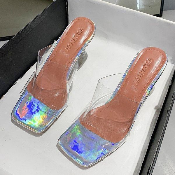 fashion summer pvc transparent jelly women slippers high heels sandals square heel peep toe shoes, Black
fashion summer pvc transparent jelly women slippers high heels sandals square heel peep toe shoes, Black