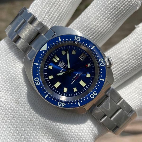 wristwatches steeldive sd1977 42mm super luminous nh35 automatic movement 200m waterproof dive watch with ceramic bezel, Slivery;brown
wristwatches steeldive sd1977 42mm super luminous nh35 automatic movement 200m waterproof dive watch with ceramic bezel, Slivery;brown