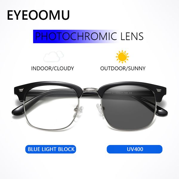 eyeoomu retro pchromic eyeglasses men uv400 fashion women outdoor driving sunglasses metal classic brand design frame, White;black
eyeoomu retro pchromic eyeglasses men uv400 fashion women outdoor driving sunglasses metal classic brand design frame, White;black