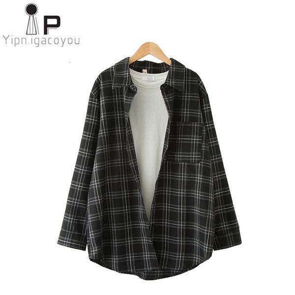 knits autumn vintage long women black plaid shirt 2021 korean big size loose cotton and linen blouse student ladies, White
knits autumn vintage long women black plaid shirt 2021 korean big size loose cotton and linen blouse student ladies, White