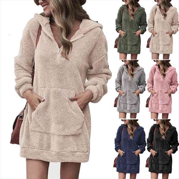 autumn winter zipper solid womens dress long sleeve casual sweatshirt hooded fashion vintage loose pocket large size dresses, Black;gray
autumn winter zipper solid womens dress long sleeve casual sweatshirt hooded fashion vintage loose pocket large size dresses, Black;gray