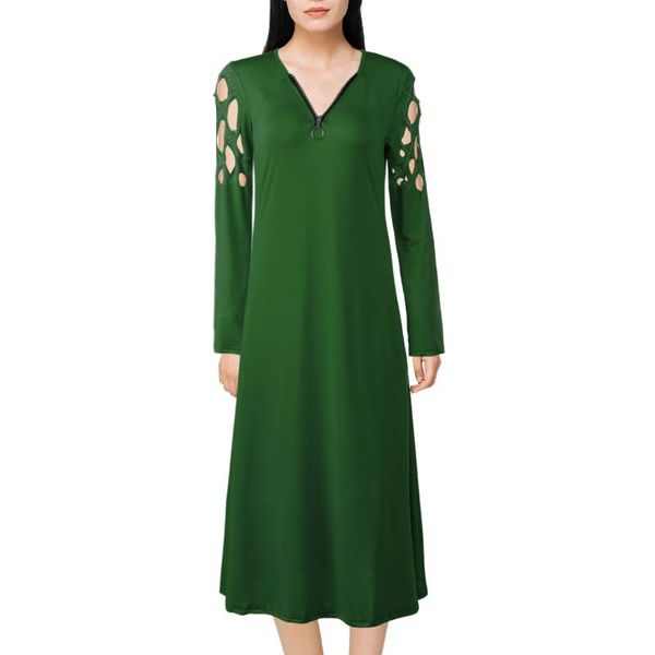 casual dresses women's hollow out v neck zipper pockets long sleeve midi dress autumn 2021 elegant party ladies, Black;gray
casual dresses women's hollow out v neck zipper pockets long sleeve midi dress autumn 2021 elegant party ladies, Black;gray