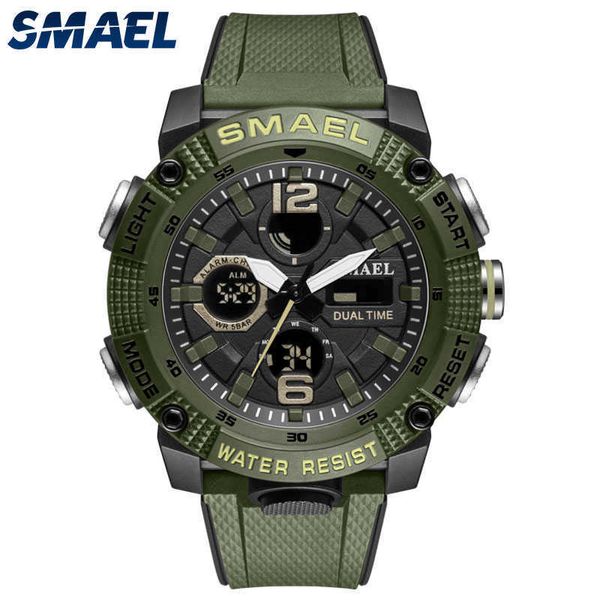 sport watches waterproof 50m smael brand luxury alarm clock for male digital 8039 men's wristwatch military army 210728, Slivery;brown
sport watches waterproof 50m smael brand luxury alarm clock for male digital 8039 men's wristwatch military army 210728, Slivery;brown