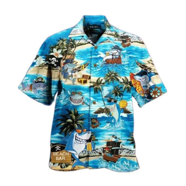 men's casual shirts hawaii printed men summer beach for short sleeve turn-down collar beachwear loose, White;black
men's casual shirts hawaii printed men summer beach for short sleeve turn-down collar beachwear loose, White;black