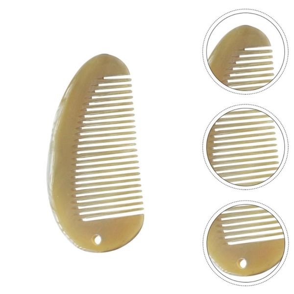 hair brushes 2pcs natural yak horn combs straighter comb portable anti-static, Silver
hair brushes 2pcs natural yak horn combs straighter comb portable anti-static, Silver