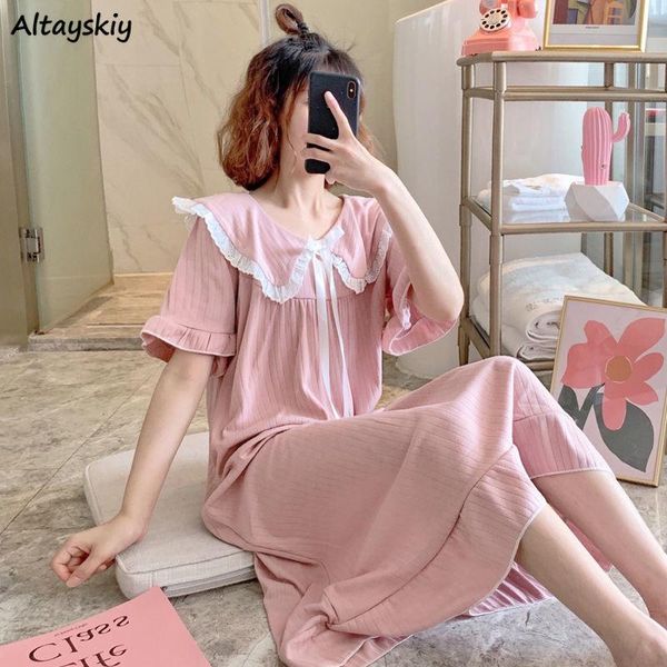 women's sleepwear women nightgowns short sleeve long nightdress home girls sweet kawaii ruffles lounge summer thin soft casual nightwea, Black;red
women's sleepwear women nightgowns short sleeve long nightdress home girls sweet kawaii ruffles lounge summer thin soft casual nightwea, Black;red