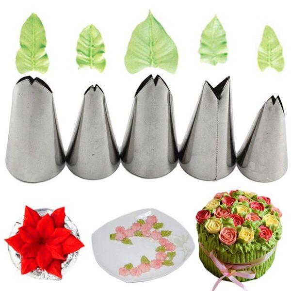 cake tools stainless steel rose cream bakeware 5 pieces pastry nozzles icing piping tips sets cupcake dessert decoration
cake tools stainless steel rose cream bakeware 5 pieces pastry nozzles icing piping tips sets cupcake dessert decoration