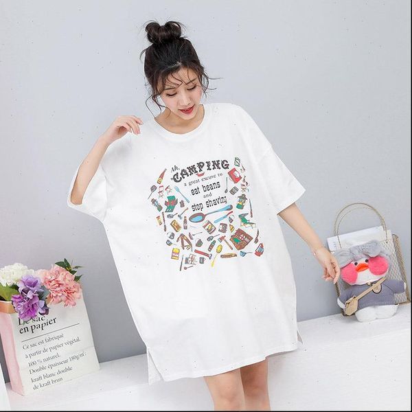womens t shirt summer arrival loose tee shirts letter short sleeve plus size women tshirts longue tunique pour femmes, White
womens t shirt summer arrival loose tee shirts letter short sleeve plus size women tshirts longue tunique pour femmes, White