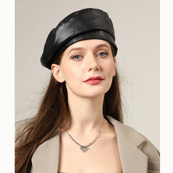berets fashion beret solid cap for women pu leather french artist warm beanie hat female ladies all-match painter hats, Blue;gray
berets fashion beret solid cap for women pu leather french artist warm beanie hat female ladies all-match painter hats, Blue;gray