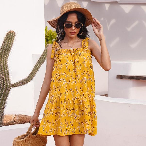 fashion ruched women dress floral printed sleeveless strapless yellow summer beach dresses wl326 casual, Black;gray
fashion ruched women dress floral printed sleeveless strapless yellow summer beach dresses wl326 casual, Black;gray
