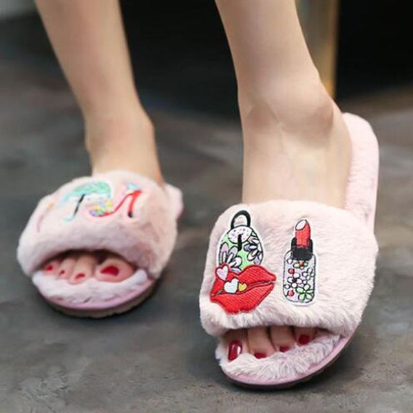 slippers winter indoor flat-bottomed female small fragrance personality cute sweet plush home warm non-slip shoes feminine s62, Black
slippers winter indoor flat-bottomed female small fragrance personality cute sweet plush home warm non-slip shoes feminine s62, Black