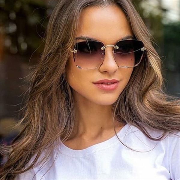 zuee fashion square sunglasses women frameless gradient sun glasses men brand designer trend rimmless frame, White;black
zuee fashion square sunglasses women frameless gradient sun glasses men brand designer trend rimmless frame, White;black