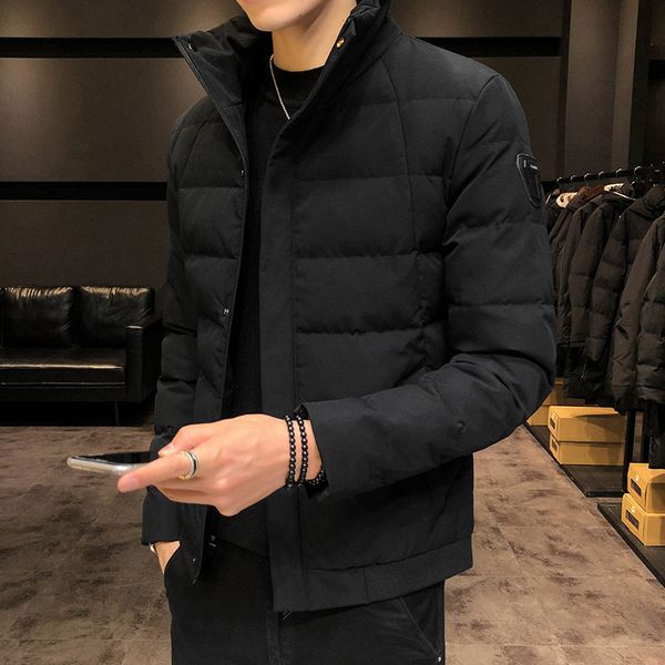 cotton korean men's 2021 new padded jacket thickened clothes winter coat top, Black;brown
cotton korean men's 2021 new padded jacket thickened clothes winter coat top, Black;brown
