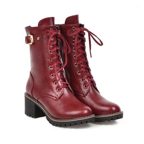 boots ochanmeb chunky heels women motorcycle black brown red round toe cross tied woman ankle buckle strap shoes winter 431
boots ochanmeb chunky heels women motorcycle black brown red round toe cross tied woman ankle buckle strap shoes winter 431