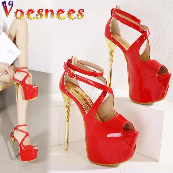 voesnees catwalk women shoes 17cm super high heel sandals waterproof platform nightclub stiletto 16cm female plus size shoe dress, Black
voesnees catwalk women shoes 17cm super high heel sandals waterproof platform nightclub stiletto 16cm female plus size shoe dress, Black