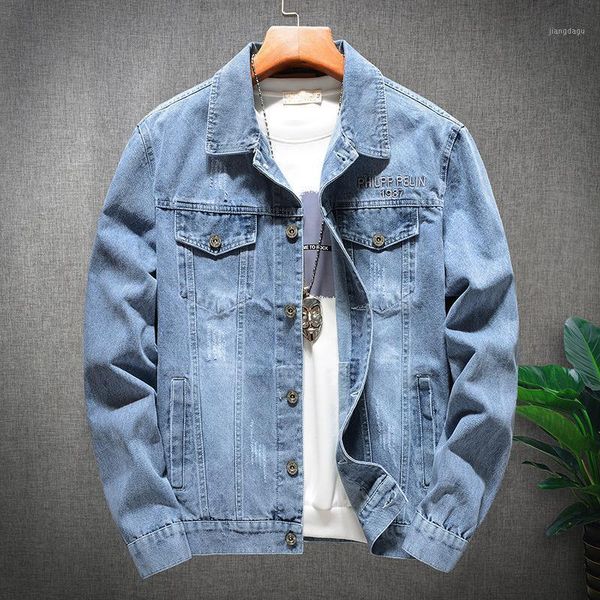 men's jackets denim jacket youth lapel trend handsome all-match fashion men loose high-end personality soft embroidery design, Black;brown
men's jackets denim jacket youth lapel trend handsome all-match fashion men loose high-end personality soft embroidery design, Black;brown