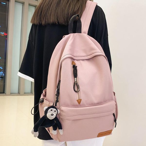 backpack est solid color large casual school book travel bags for girls teenage women kawaii shoulders bagpack nylon
backpack est solid color large casual school book travel bags for girls teenage women kawaii shoulders bagpack nylon