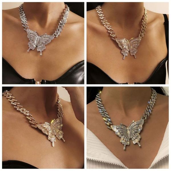 chains chic diamond fashion luxury shiny cuban necklace link chain hip hop butterfly, Silver
chains chic diamond fashion luxury shiny cuban necklace link chain hip hop butterfly, Silver