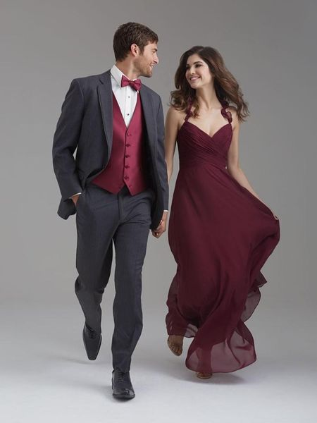 men's suits & blazers est groomsmen notch lapel groom tuxedos dark grey men wedding man blazer (jacket+pants+vest + bow tie), White;black
men's suits & blazers est groomsmen notch lapel groom tuxedos dark grey men wedding man blazer (jacket+pants+vest + bow tie), White;black