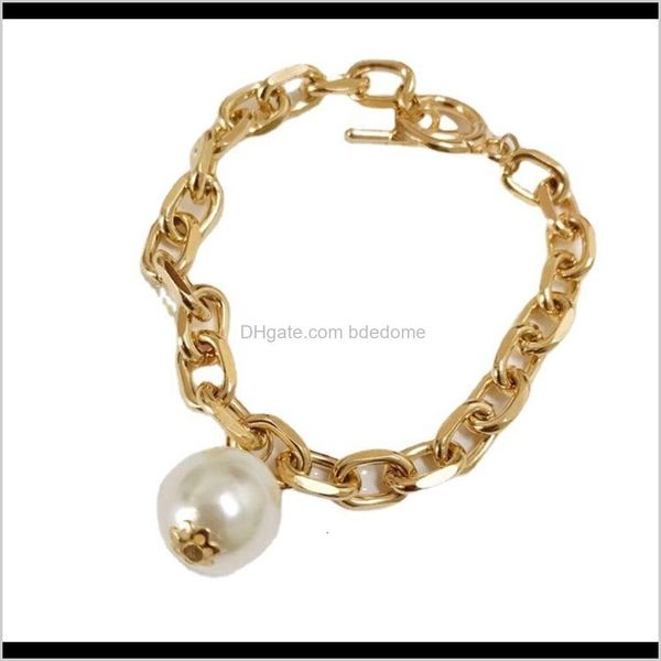other bracelets drop delivery 2021 jewelry personality thick chain large pearl pendant simple punk bracelet lady562b 9xbo8, Golden;silver
other bracelets drop delivery 2021 jewelry personality thick chain large pearl pendant simple punk bracelet lady562b 9xbo8, Golden;silver