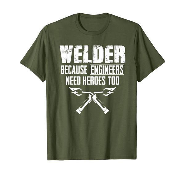 mens funny welding shirt welder because engineers need heroes too t-shirt, White;black
mens funny welding shirt welder because engineers need heroes too t-shirt, White;black