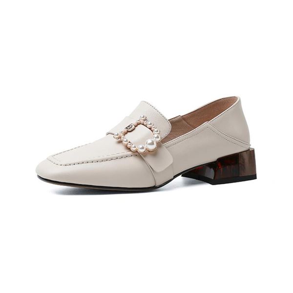 Women Pumps Genuine Leather Fashion Beads Square Toe Thick Heel Shoes Wooman Casual Office Lady Footwear Size 34-39, Beige
Women Pumps Genuine Leather Fashion Beads Square Toe Thick Heel Shoes Wooman Casual Office Lady Footwear Size 34-39, Beige